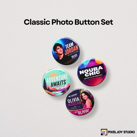 Classic Photo Button Set